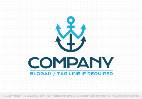 Logo 9213: Anchor Letter W Logo