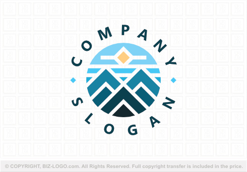 9240: Creative Mountain Range Logo