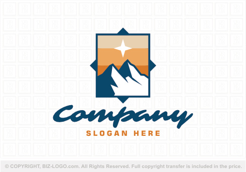 Logo 9241: Portrait Mountain Logo