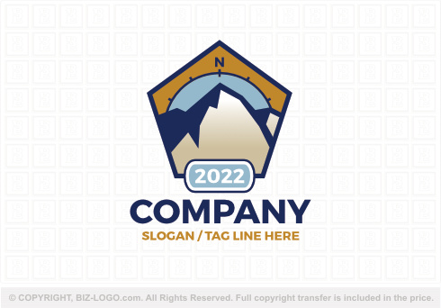 Logo 9246: Compass Mountain Logo