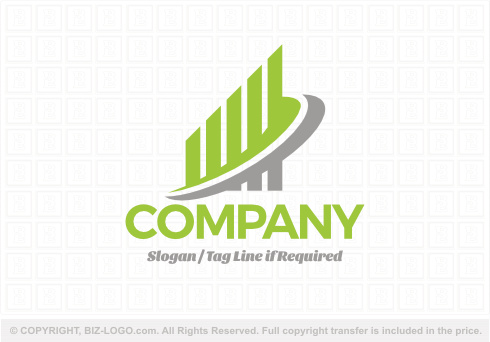 Logo 9268: Green Building Swoosh Logo