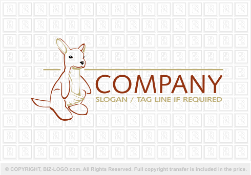 Logo 1867: Cute Kangaroo Logo