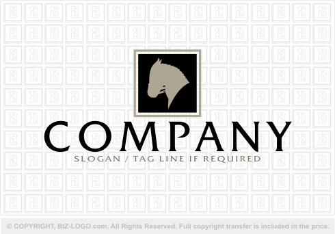 Logo 1796: Simple Horse Logo