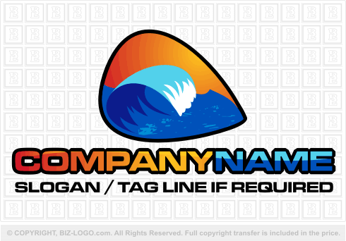 Logo 2181: Ocean Wave Logo 2