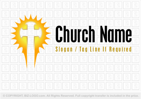 Logo 1032: Bold Cross and Sun Logo