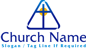 Cross Inside a Triangle Logo