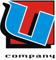 Logo 1700: Letter U Block Logo